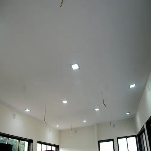 Plain flat ceiling- gypsum board with .04 gazette channel